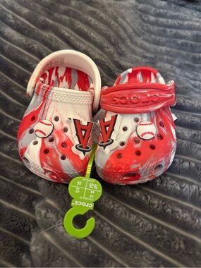 CROCS Kids Angels Baseball Swirl Clogs